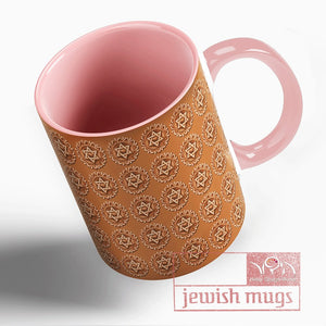 jewish mug – pattern magen david I Hidur Design Works 